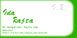 ida rajta business card